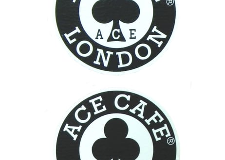 N004DE「ACE CAFE LONDON」デカール ラウンド 50mm（2枚入り)