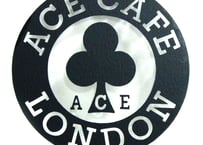 N014DE「ACE CAFE LONDON」デカール サークル 70
