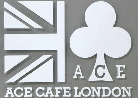 N009DE「ACE CAFE LONDON」デカール ユニオンジャック＆クラブ