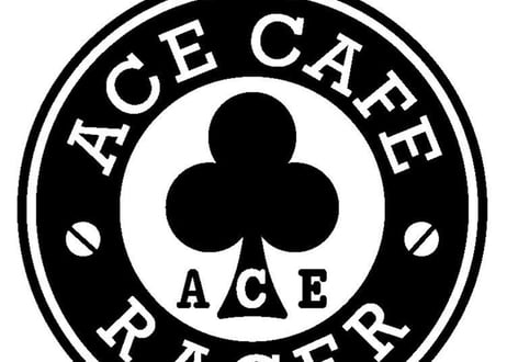 N017DE「ACE CAFE RACER」デカール Racer サークル 70
