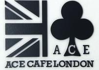 N009DE「ACE CAFE LONDON」デカール ユニオンジャック＆クラブ