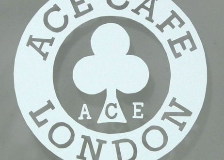 N014DE「ACE CAFE LONDON」デカール サークル 70