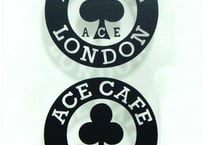 N015DE「ACE CAFE LONDON」デカール サークル 50   (2枚入)