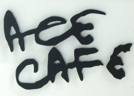 N013DE「ACE CAFE LONDON」デカール ブラッシュフォント