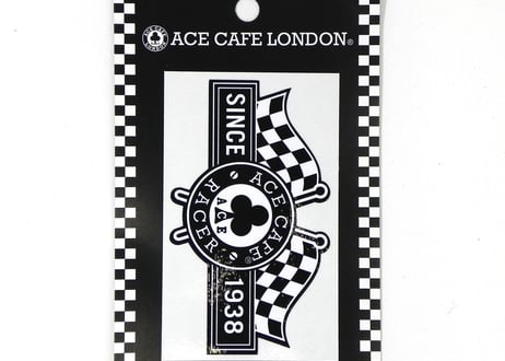 N019DE「ACE CAFE RACER」デカール Racer Flag