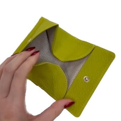 cow leather mini wallet【Awpersand】
