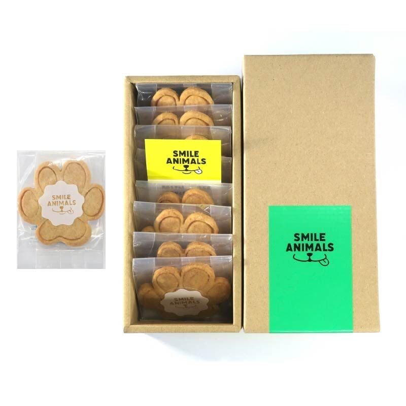 肉球クッキー（プレーン）8枚入りセット | SMILE ANIMALS