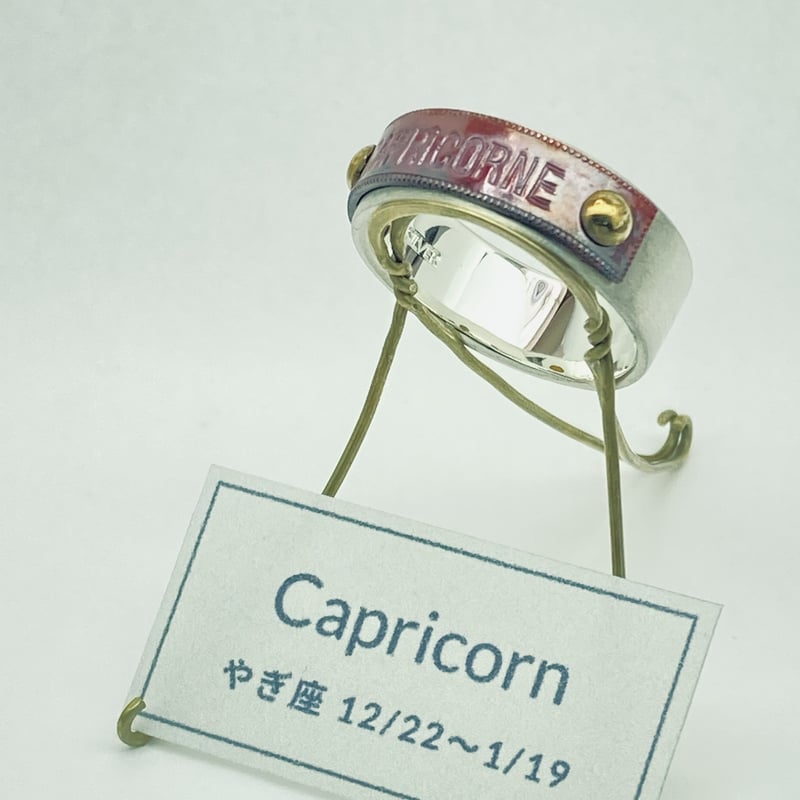 ☆受注商品 星座リング10【山羊座 CAPRICORNE】 | septuple stores店
