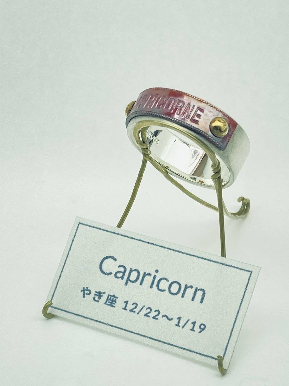 ☆受注商品 星座リング10【山羊座 CAPRICORNE】 | septuple stores店