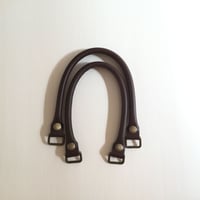 1-2　角カンつき持ち手（金具シルバー）（合皮）３８ｃｍ