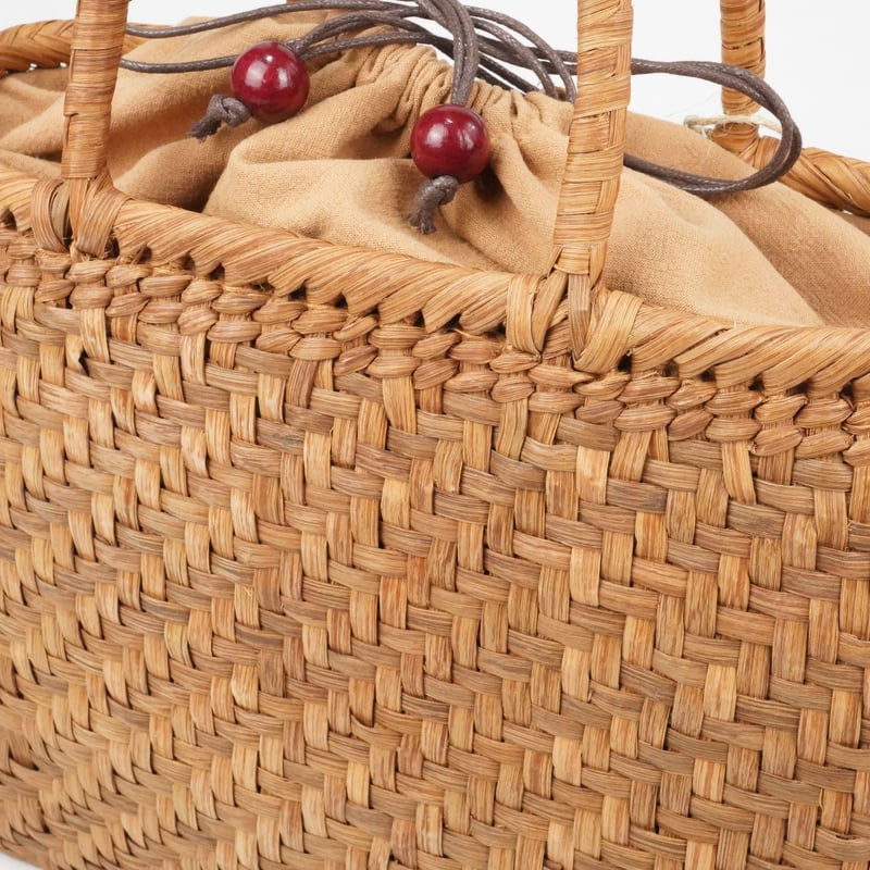 山葡萄かごバッグ　内張り巾着付き 山ぶどう籠バッグ「トートバッグ・内張り巾着付き」 | MINOKO STORE