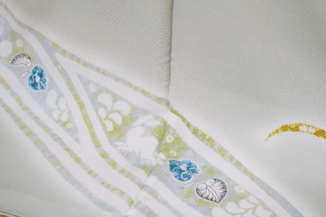 訪問着つゆしばに糸車