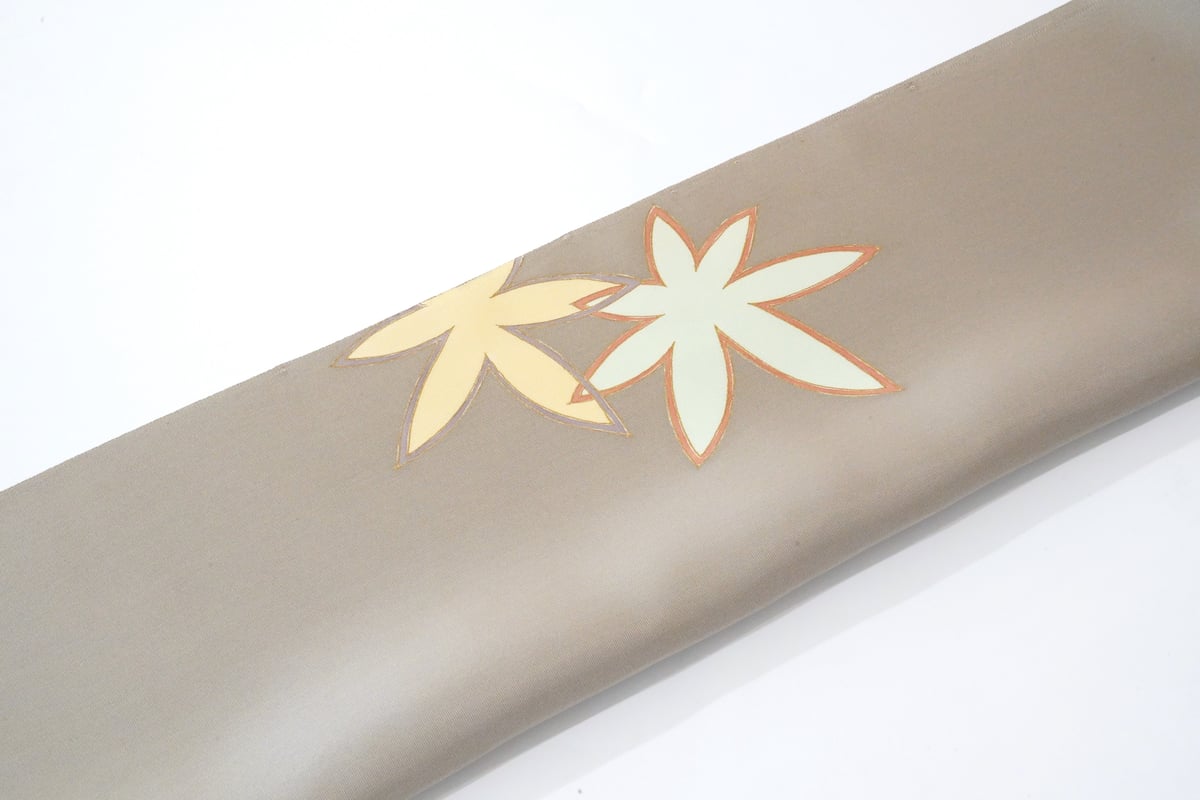 九寸帯（名古屋帯）「塩瀬・紅葉彩り」 | MINOKO STORE