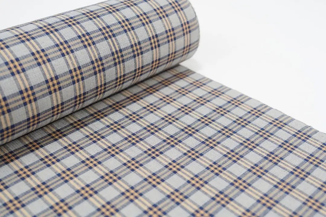 キモノバイナデシコ　片貝木綿　ピンクグレーチェック キモノバイナデシコ 片貝木綿 ピンクグレーチェック KIMONO by