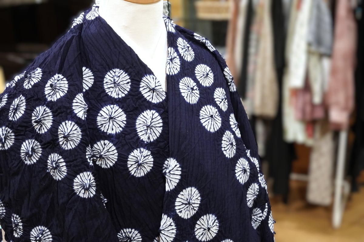 有松鳴海絞り浴衣「星の瞬き」 | MINOKO STORE