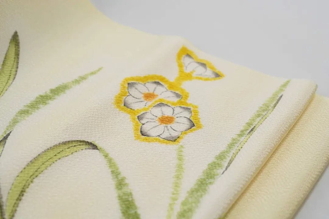 九寸（名古屋帯）「小倉淳史・辻が花染・水仙」 | MINOKO STORE