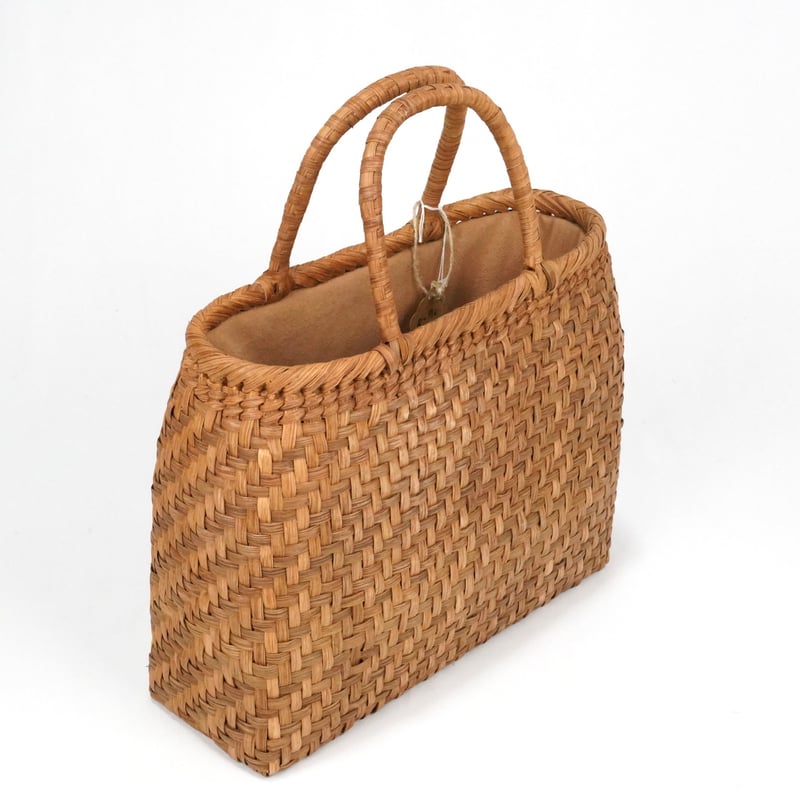 ブラウン かごバッグ 内袋付き ZARA】ブラウンレザー かごバッグ 内袋付き - メルカリ