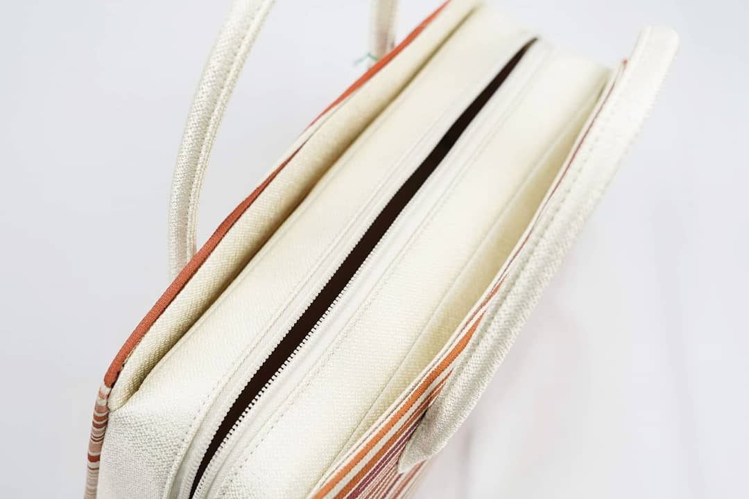 利休バッグ「ろうけつ染・さざ波」 | MINOKO STORE