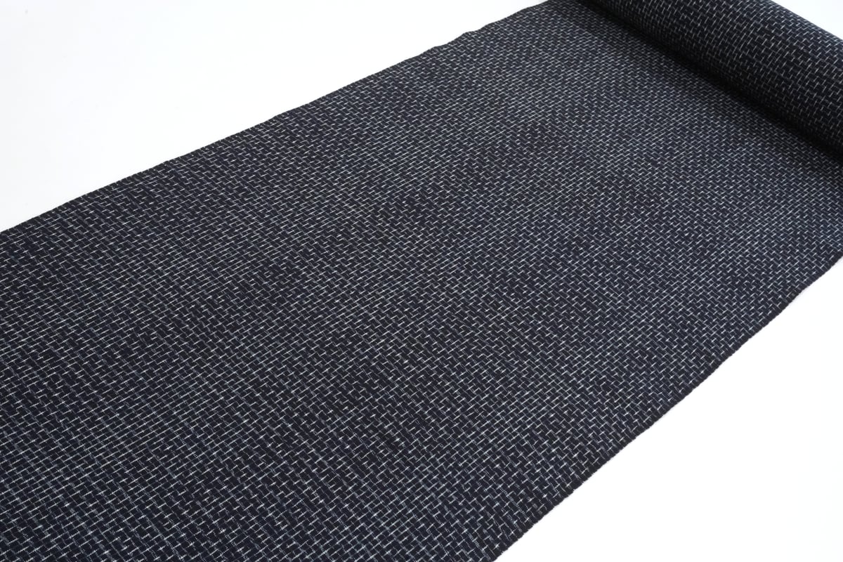 本場久留米絣「40双糸・文人絣・濃紺色・坂田織物」 | MINOKO STORE