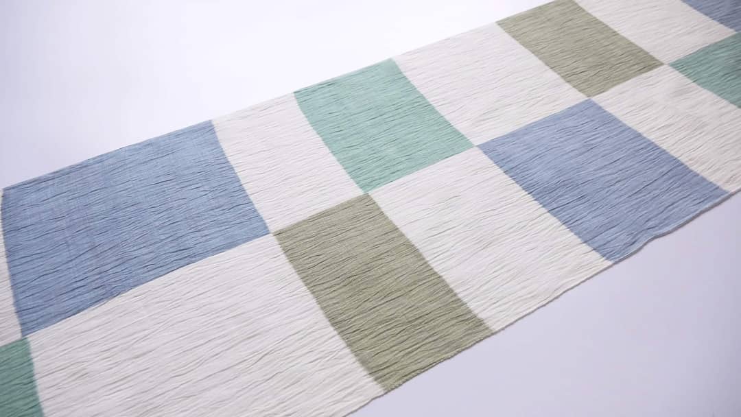 小千谷縮「樋口隆司・手織り・市松模様」 | MINOKO STORE