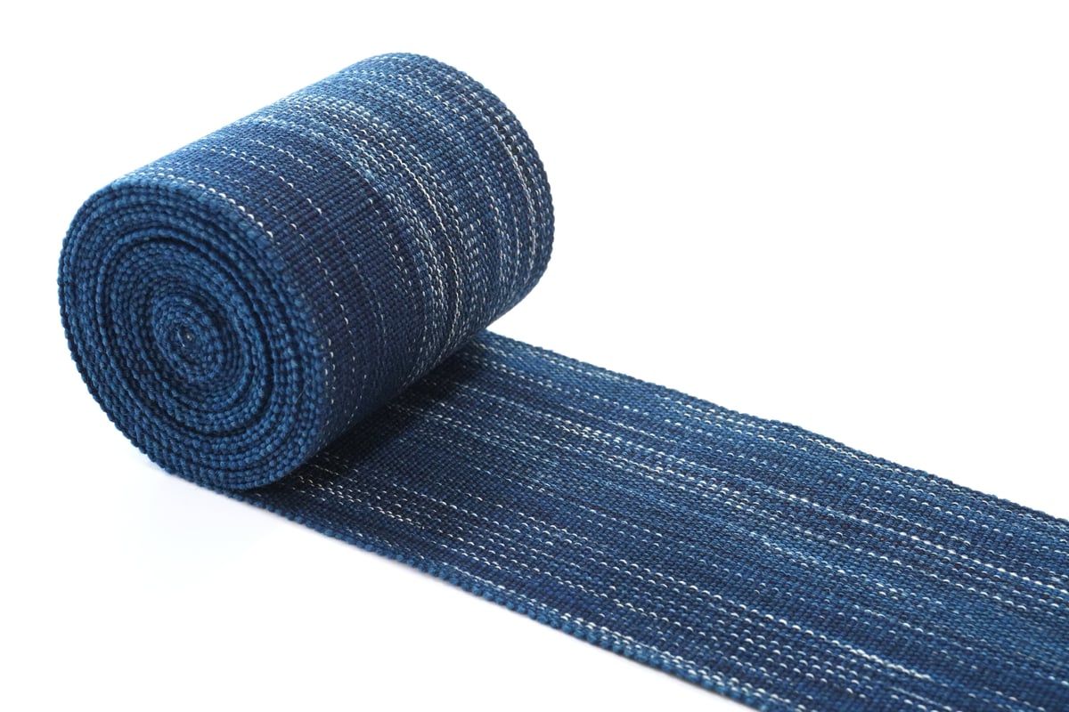 倉吉絣　ふくら雀に竹文　2幅半 倉吉絣ふくら雀に竹文2幅半