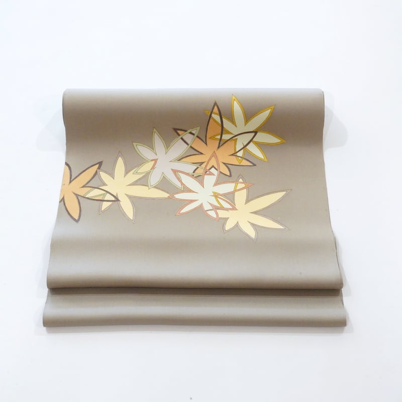 九寸帯（名古屋帯）「塩瀬・紅葉彩り」 | MINOKO STORE