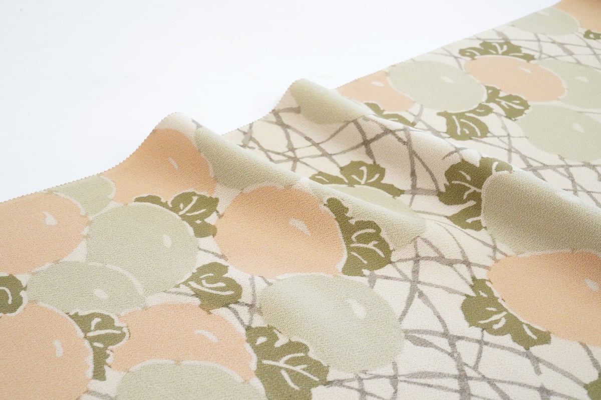 小紋正絹縮緬総柄万寿菊