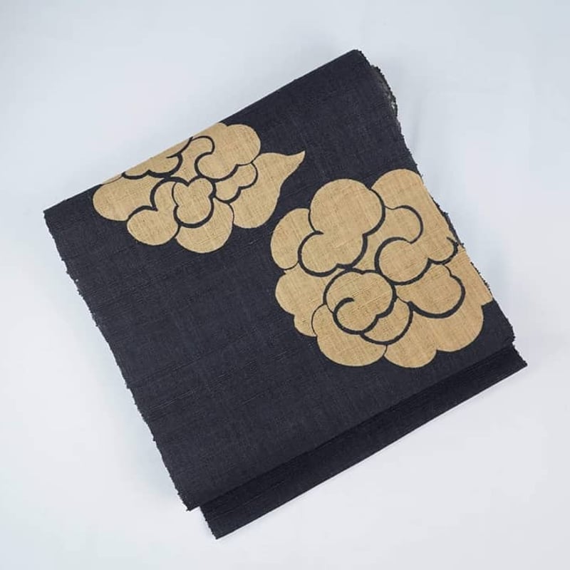 「希少」　夏単衣　手織　すくい　九寸　名古屋帯　4087 希少」夏単衣手織すくい九寸名古屋帯4087