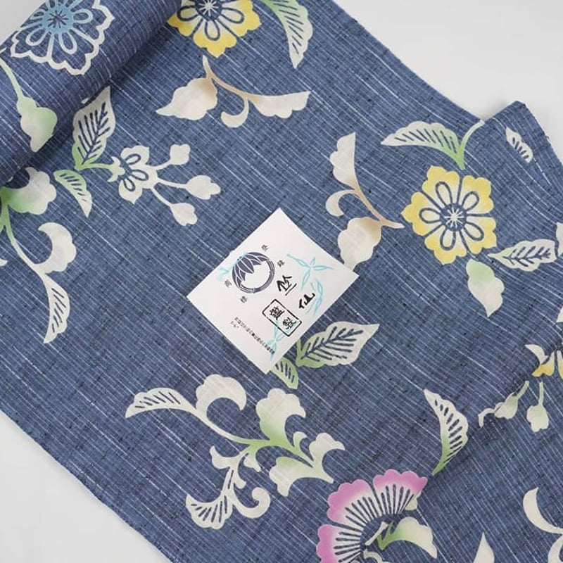 竺仙浴衣「綿紬・女性向け・花唐草」 | MINOKO STORE 竺仙浴衣「綿紬・女性向け・花唐草」 | MINOKO STORE