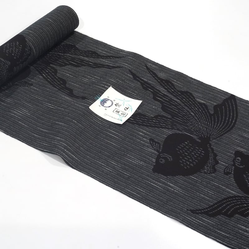 竺仙浴衣「男性向け・広巾・綿紬・金魚」 | MINOKO STORE
