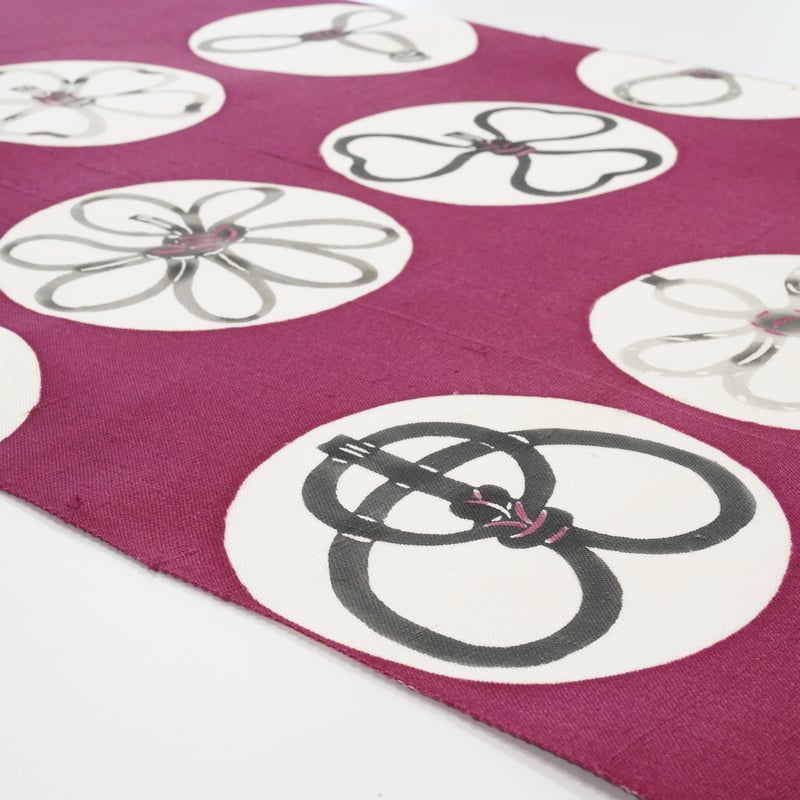 九寸帯(名古屋帯)「岡田その子・型絵染・組紐」 | MINOKO STORE