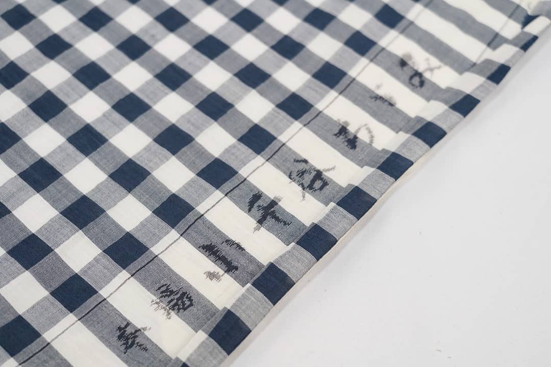 小千谷紬「手織り・チェック柄」 | MINOKO STORE