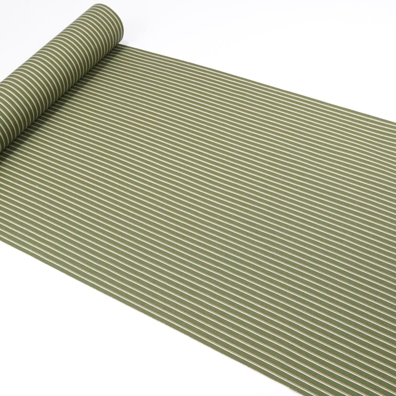 丸洗い済み★2回着用★身丈162裄68丹後木綿着物★みかん色っぽい黄色に緑縞 リサイクル 着物上着 羽織 袷 身丈108cm 裄68cm ロング丈 花柄 S