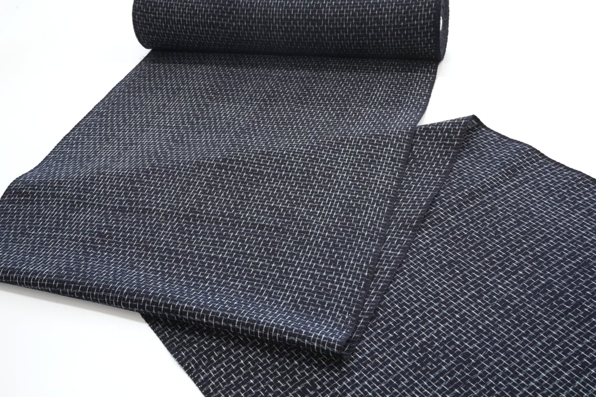 本場久留米絣「40双糸・文人絣・濃紺色・坂田織物」 | MINOKO STORE