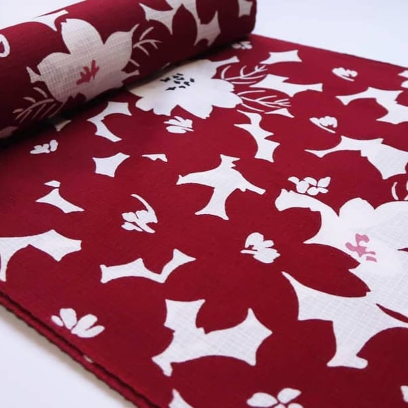 浴衣「綿紅梅・赤・花尽くし」 | MINOKO STORE 浴衣「綿紅梅・赤・花尽くし」 | MINOKO STORE