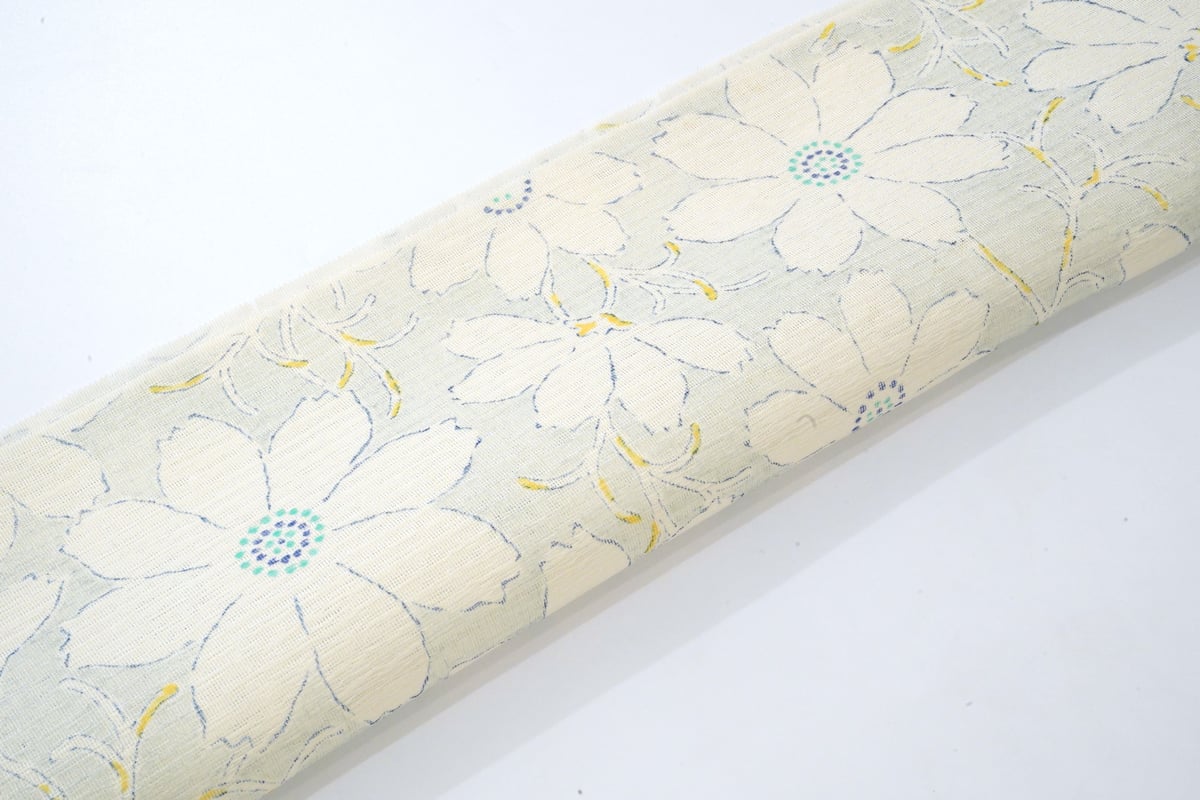 九寸帯(名古屋帯)「夏～単衣向き・染の川勝・秋桜」 | MINOKO STORE
