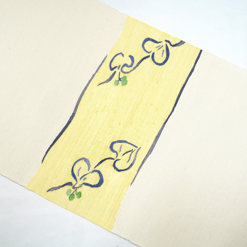 八寸帯(名古屋帯)「まこと織物・すくい織り・陶調山帰来」 | MINOKO STORE