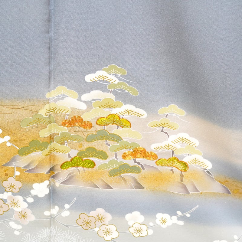 色留袖「京友禅・松づくし・水浅葱色」 | MINOKO STORE