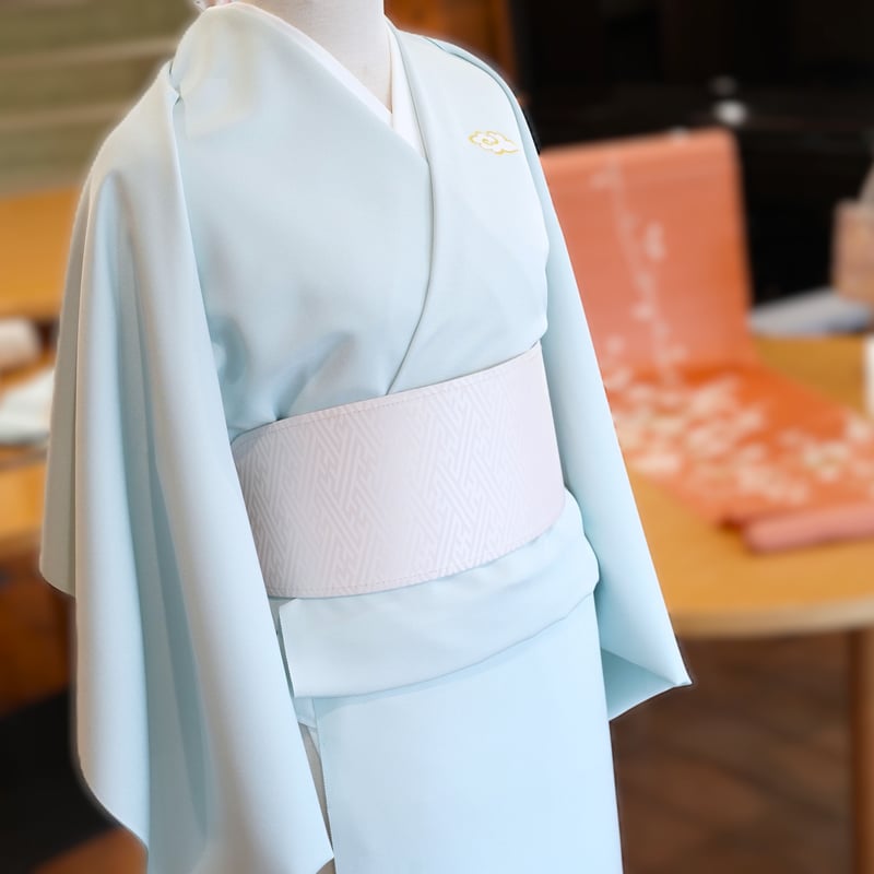 附下「京友禅・瑞雲と鳥・水色」 | MINOKO STORE