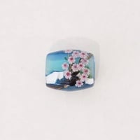 帯留「蜻蛉玉・ガラス製・桜」
