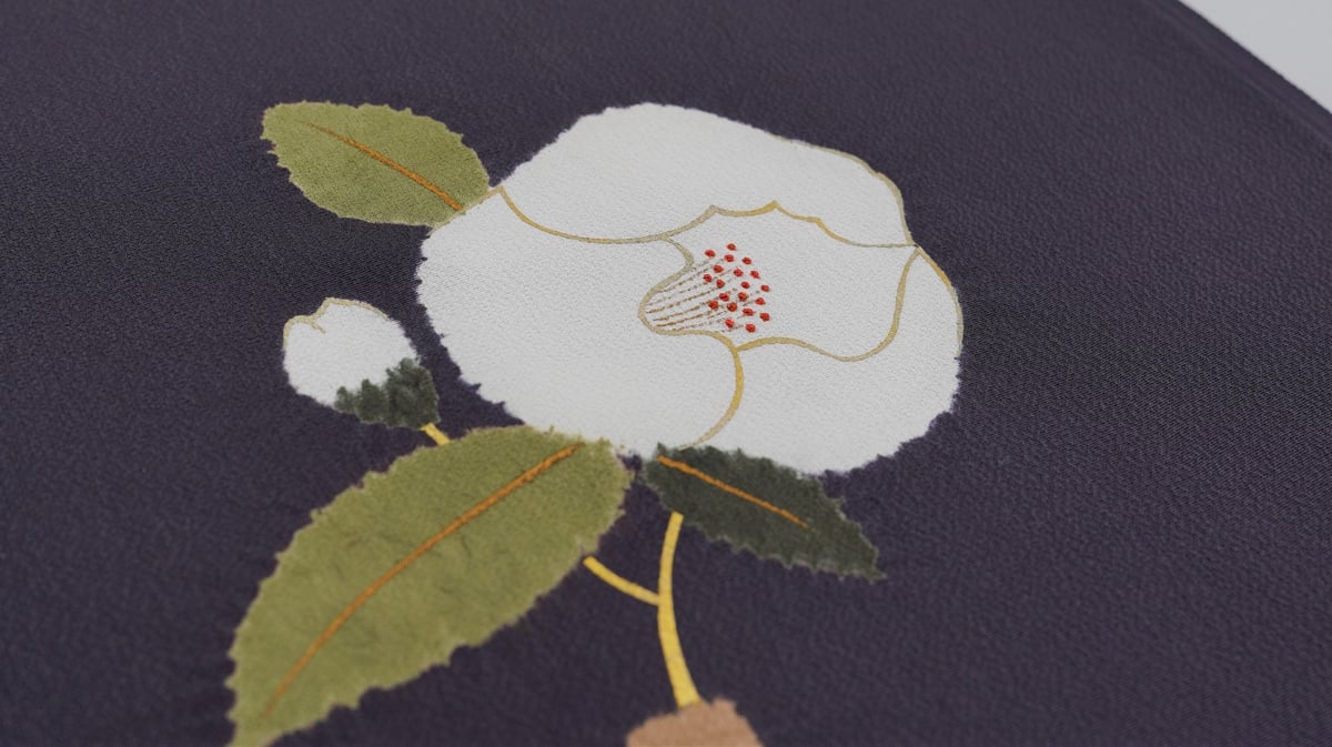 九寸帯「染の川勝・花瓶に椿」 | MINOKO STORE