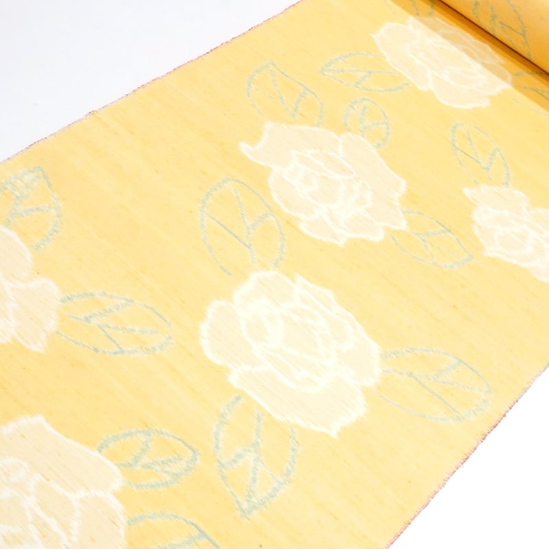 紬「千切屋謹製縹紬・絵絣・薔薇」 | MINOKO STORE