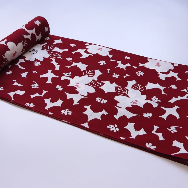 浴衣「綿紅梅・赤・花尽くし」 | MINOKO STORE 浴衣「綿紅梅・赤・花尽くし」 | MINOKO STORE