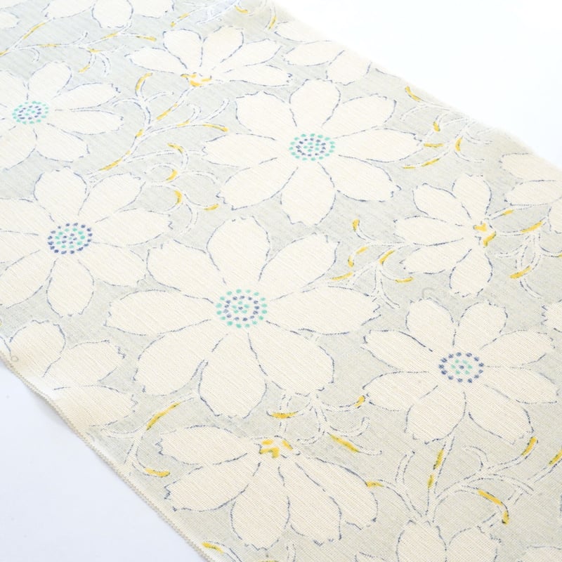 九寸帯（名古屋帯）「夏～単衣向き・染の川勝・秋桜」 | MINOKO STORE
