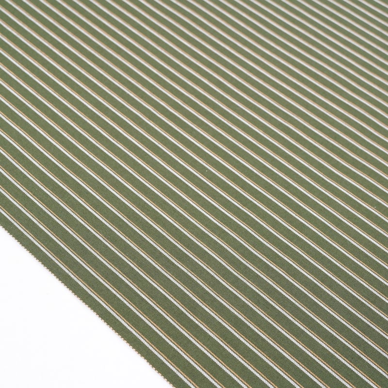 丹後木綿「緑地・オレンジ・白縞」 | MINOKO STORE