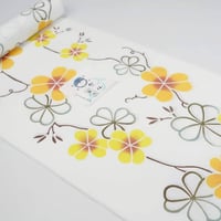 丹後木綿「クリーム地・レモン色子持ち縞」 | MINOKO STORE