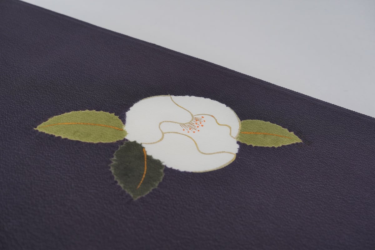 九寸帯「染の川勝・花瓶に椿」 | MINOKO STORE