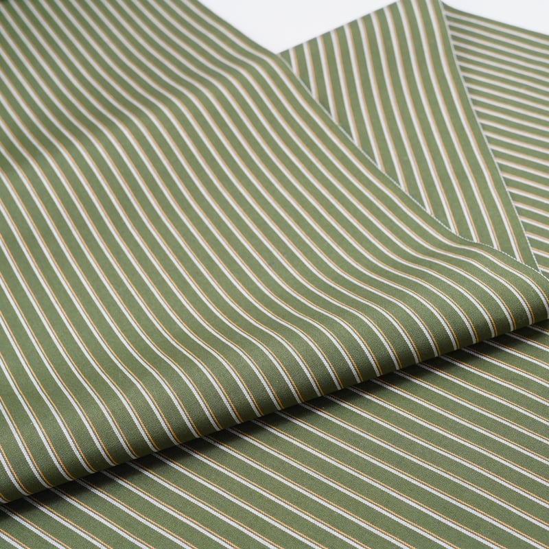 丸洗い済み★2回着用★身丈162裄68丹後木綿着物★みかん色っぽい黄色に緑縞 丸洗い済み☆2回着用☆身丈162裄68丹後木綿着物☆みかん