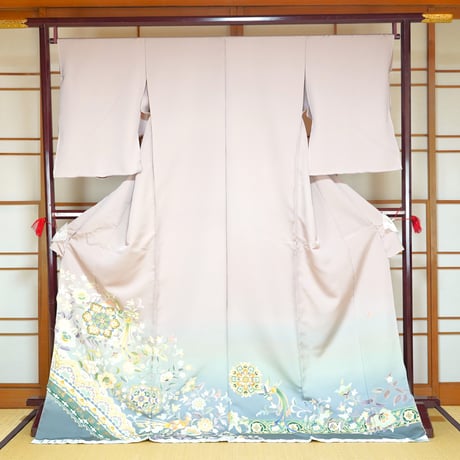 色留袖「京友禅・花紋と鳳凰」