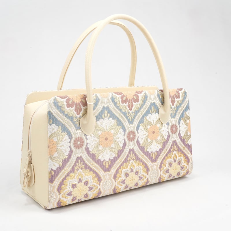 利休バック　美品 和装バッグ 美品 逸品 フォーマル 利休バッグ OKAJIMA 草花 花